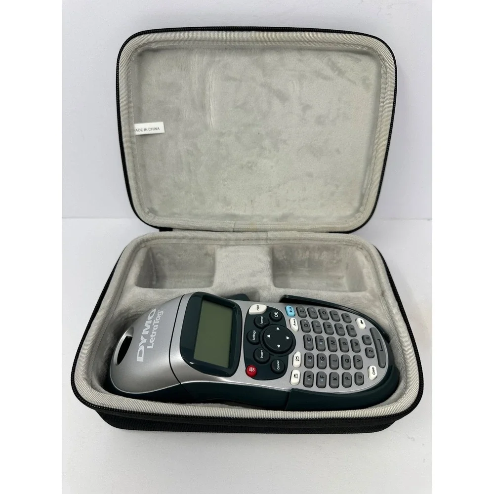 Dymo Portable Printer Handheld Label Maker Black Silver Letratag 50H+